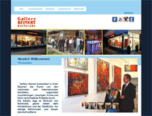 Tablet Screenshot of gallery-reinert.de